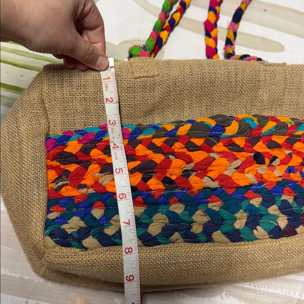 Multicolor Rectangular Tote Handbag Crafted From … - image 8